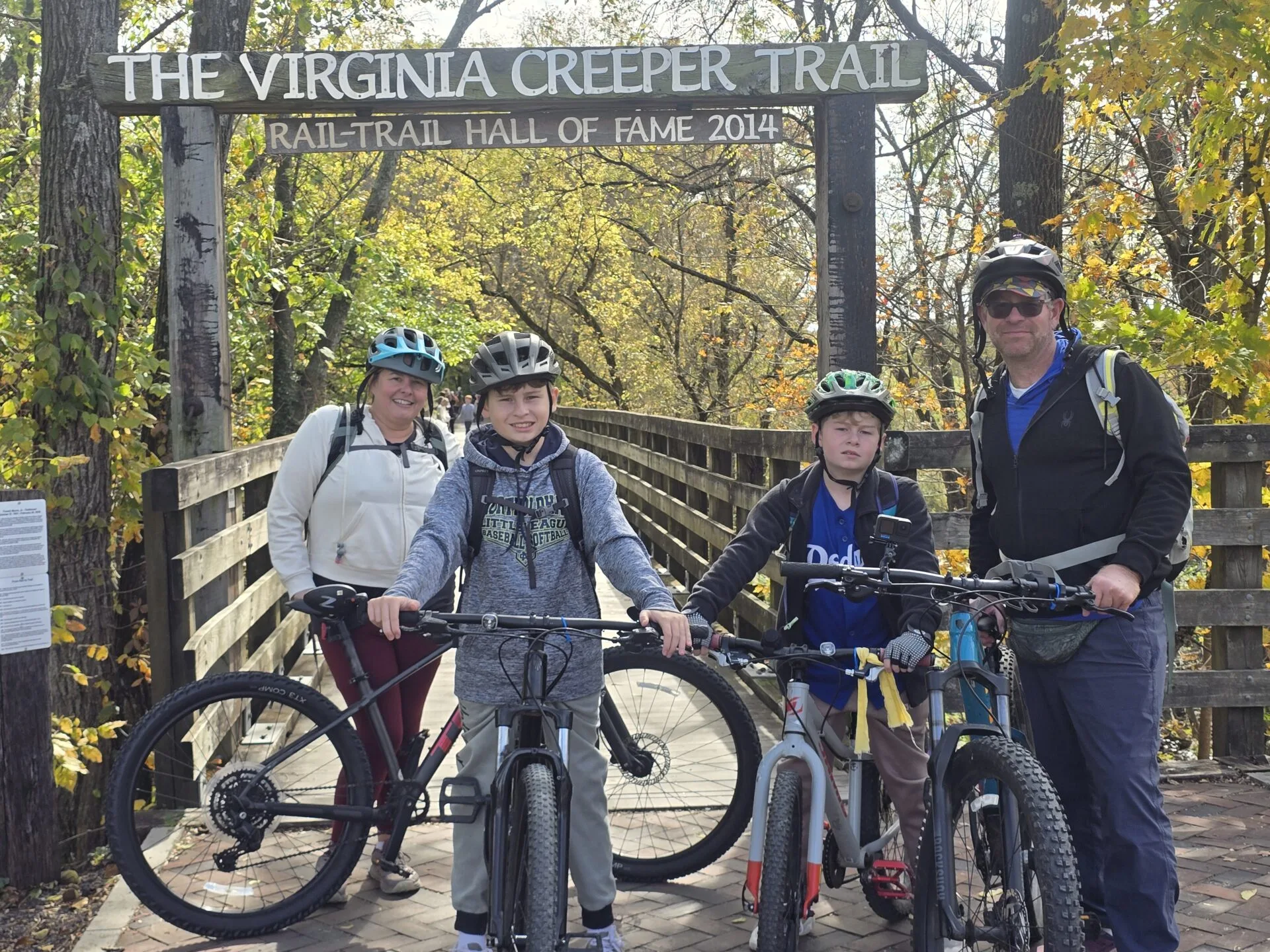 Beginning of Virginia Creeper Trail in Abingdon Virginia
